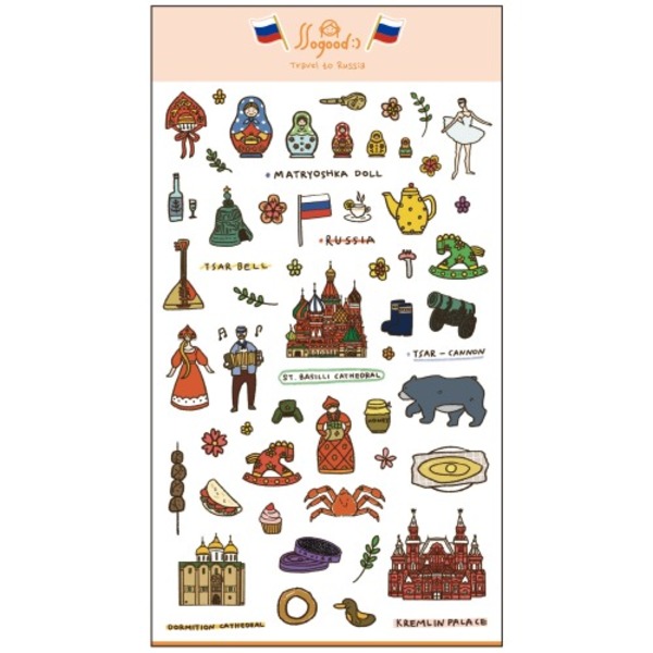 (Petit) 2000 여행스티커 러시아 travel to Russia