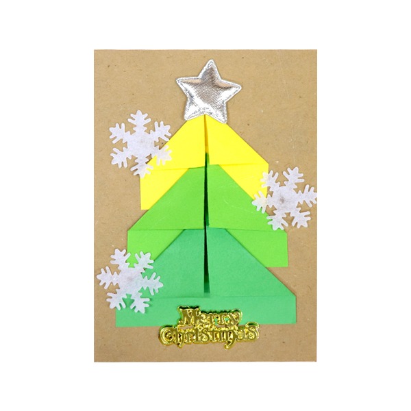 (재미스쿨) 크리스마스 카드만들기 패키지 17번 1인용 DIY 카드 꾸미기