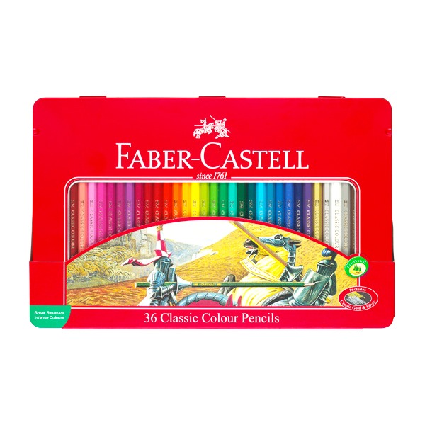 (파버카스텔) 유성 색연필 36색 틴케이스