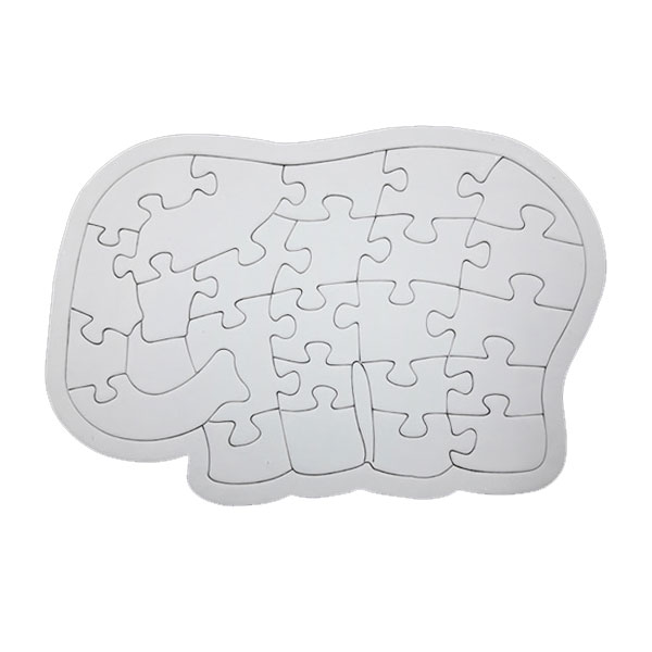 (재미스쿨) 종이퍼즐 코끼리 26조각 그리기 퍼즐 조각퍼즐