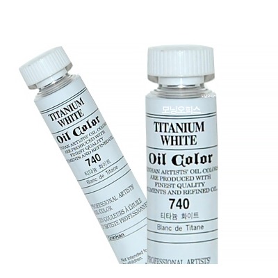 (신한) 전문가 유화물감 오일칼라 160ml 740 티타늄화이트 1개(낱색) Oil color