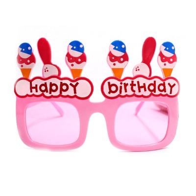 (NEOTEX)2200 생일안경 핑크 1개 파티용품 생일선물 이벤트