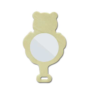 (재미스쿨) DIY 거울 나무손잡이거울 곰돌이 1개 그리기 손거울