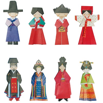 (색지청) 한국 전통의상 종이접기 2 장금이
