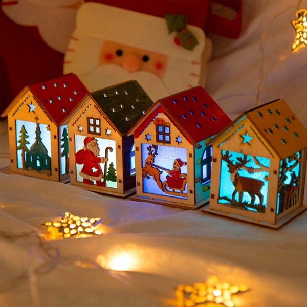 (민화) 크리스마스 조명 무드등 만들기 1종 수면등 LED전구 인테리어조명
