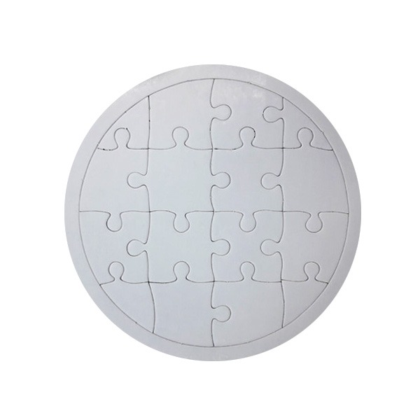(재미스쿨) 종이퍼즐 원형 16조각 그리기 퍼즐 조각퍼즐