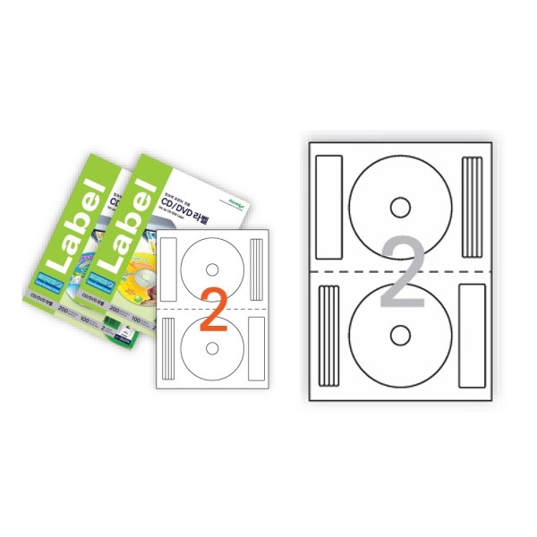 (폼텍) CD DVD 라벨지 IS-3642P IS-3642AP 1종