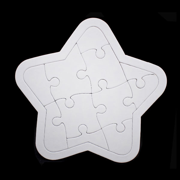 (재미스쿨) 종이퍼즐 별모양 11조각 그리기 퍼즐 조각퍼즐