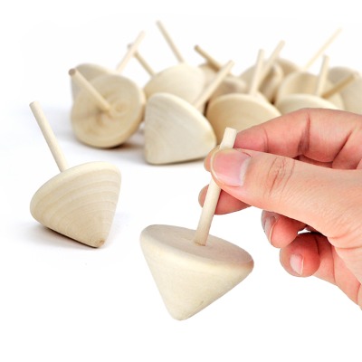 (재미스쿨) 나무팽이 삼각 1개 그리기 나무 전통 놀이