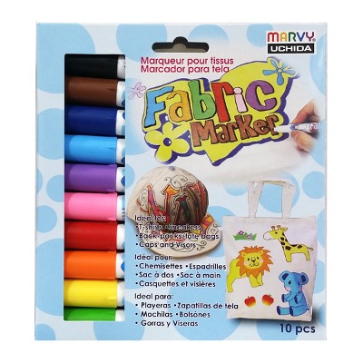 (UCHIDA) 우찌다 페브릭마카 10색 염색마카 패브릭마카 Fabric Marker