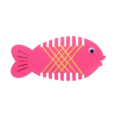 (JE)2000 부직포 물고기 만들기 패키지 핑크 1세트